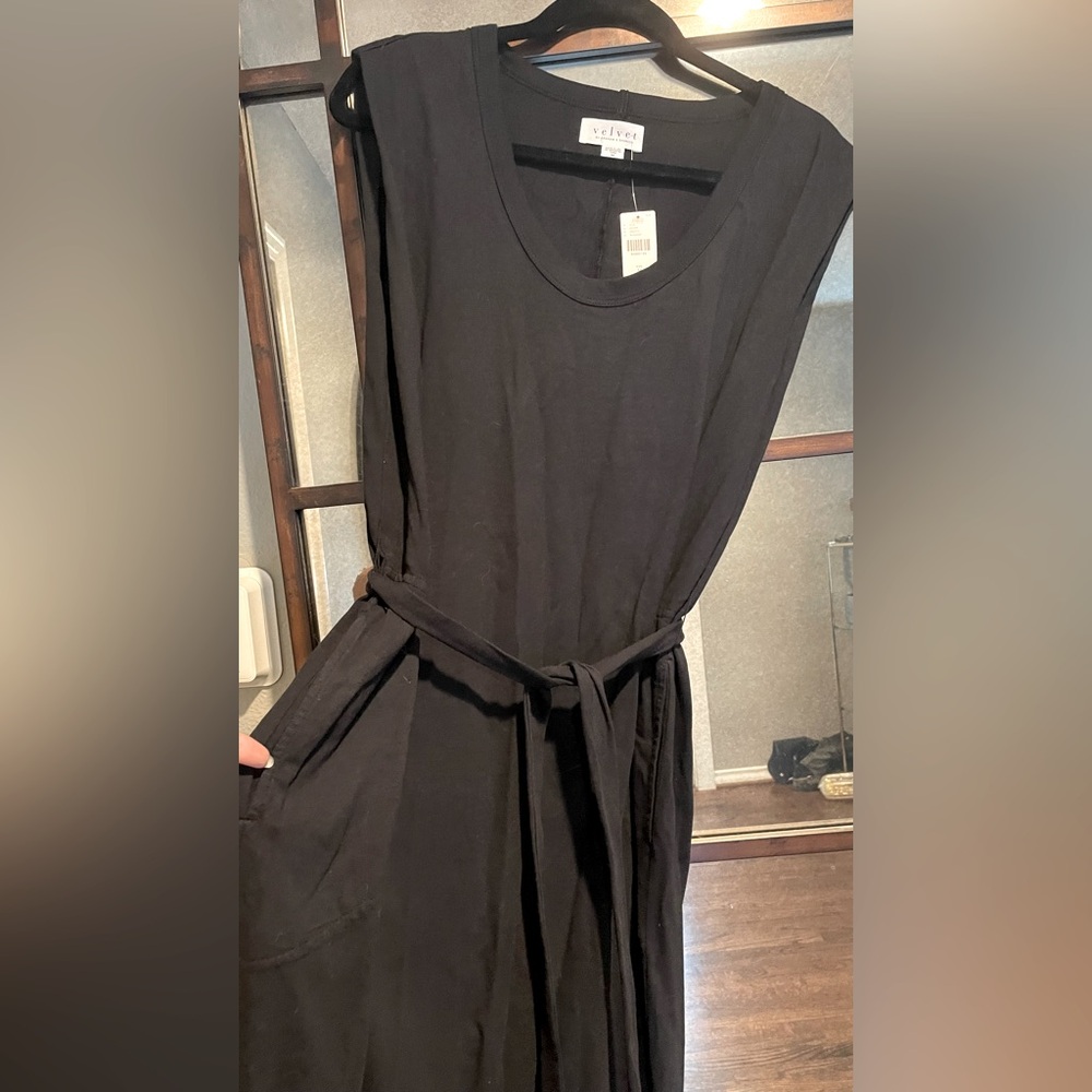 BNWT Black Cotton Dress with Pockets